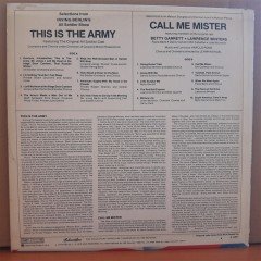 THIS IS THE ARMY / CALL ME MISTER - BROADWAY CAST (1979) - LP 2.EL PLAK