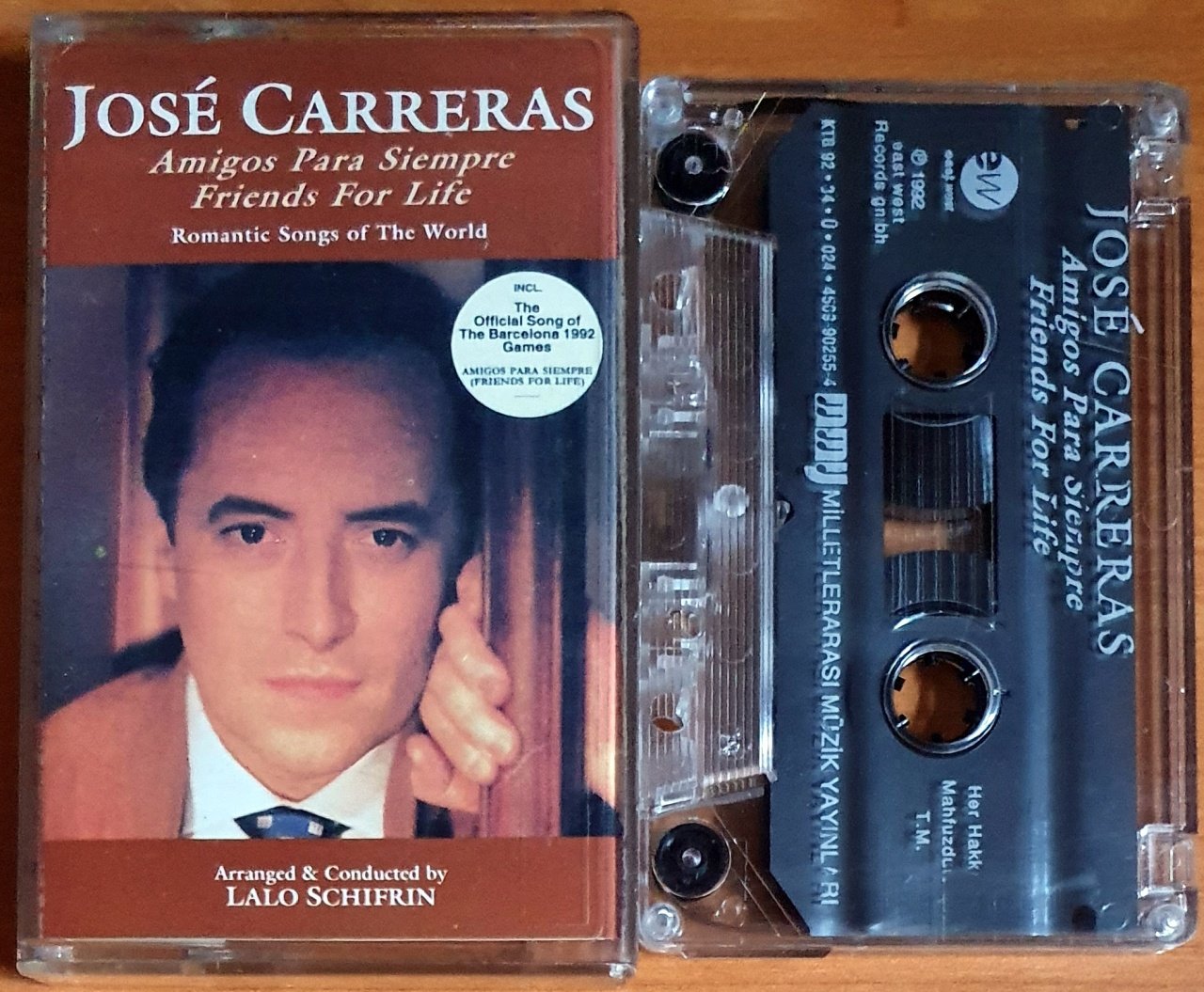 JOSE CARRERAS - AMIGOS PARA SIEMPRE / FRIENDS FOR LIFE (1992) - KASET 2.EL