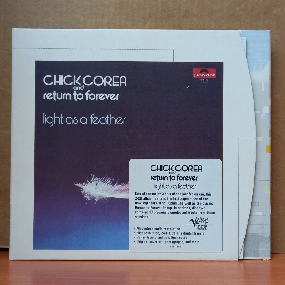 CHICK COREA AND RETURN TO FOREVER – LIGHT AS A FEATHER (1998) - 2CD 2.EL