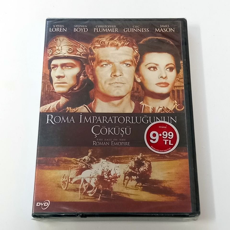ROMA İMPARATORLUĞUNUN ÇÖKÜŞÜ - THE FALL OF THE ROMAN EMPIRE - SOPHIA LOREN, STEPHEN BOYD, CHRISTOPHER PLUMMER, ALEC GUINNESS - DVD AMBALAJINDA SIFIR
