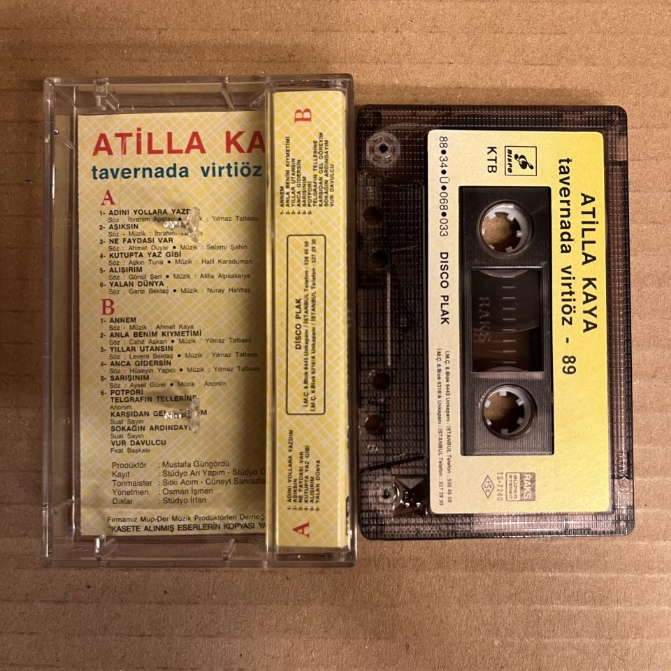 ATİLLA KAYA - TAVERNADA VİRTİÖZ (1988) - KASET 2.EL