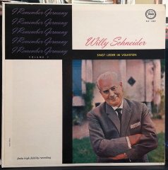 I REMEMBER GERMANY VOLUME 7 WILLY SCHNEIDER - SINGT LIEDER IM VOLKSTON - PLAK 2.EL