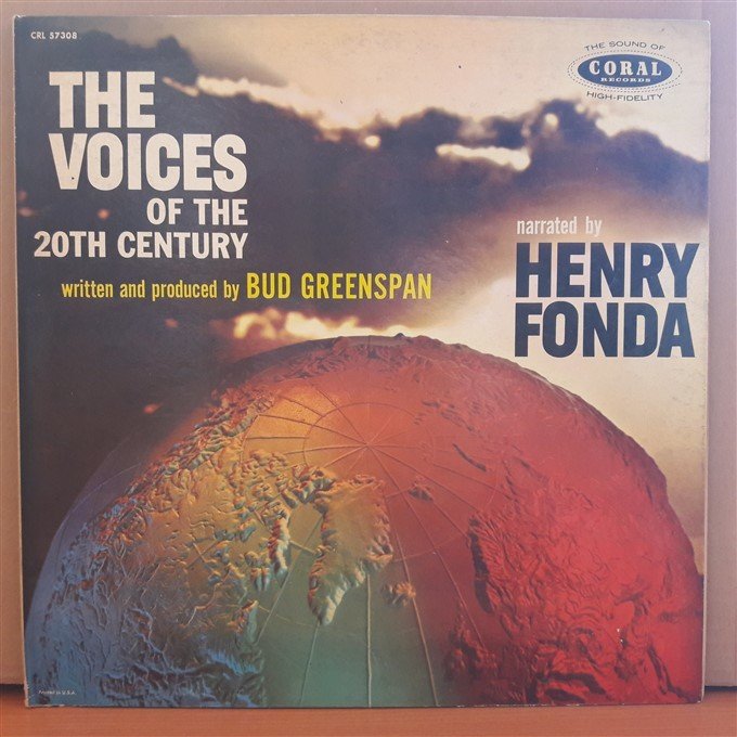 THE VOICES OF THE 20TH CENTURY - Narrated by HENRY FONDA - LP 2.EL PLAK