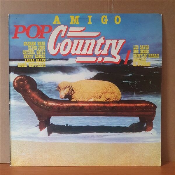 POP COUNTRY 1 / GRAHAM NASH, ELTON JOHN, CRYSTAL GALE, KENNY ROGERS, LEO SAYER, AMERICA, BOB SEGER, AL STEWART - LP YERLİ BASKI 2.EL PLAK