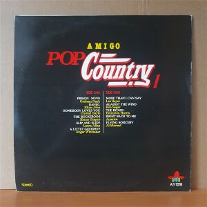 POP COUNTRY 1 / GRAHAM NASH, ELTON JOHN, CRYSTAL GALE, KENNY ROGERS, LEO SAYER, AMERICA, BOB SEGER, AL STEWART - LP YERLİ BASKI 2.EL PLAK