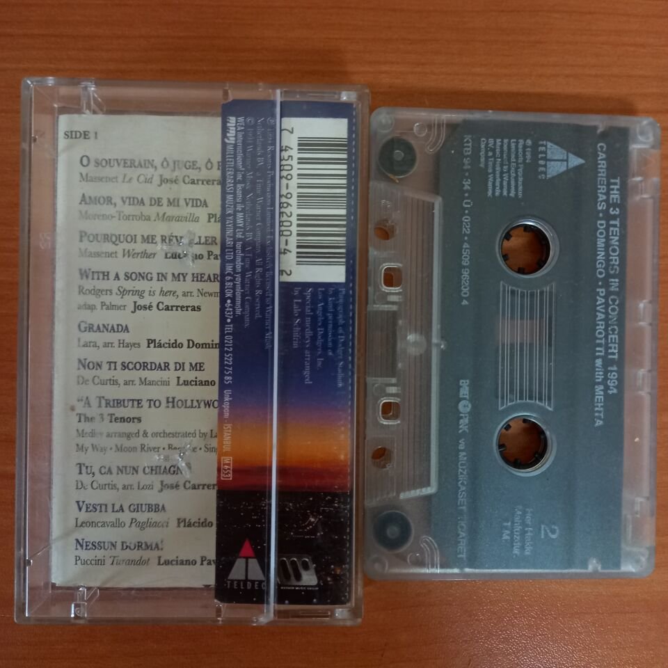 CARRERAS, DOMINGO, PAVAROTTI WITH MEHTA – THE 3 TENORS IN CONCERT 1994 (1994) - KASET 2.EL