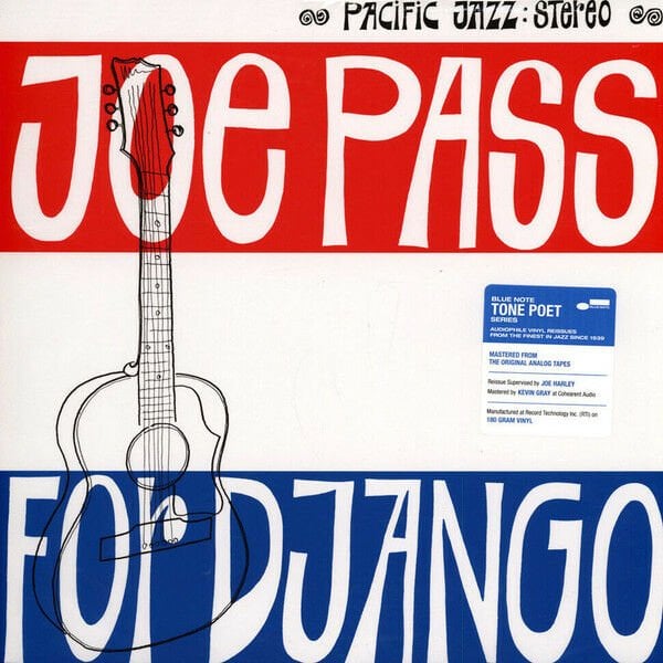JOE PASS - FOR DJANGO (1964) - LP BLUE NOTE TONE POET SERIES 180GR 2022 EDITION SIFIR PLAK