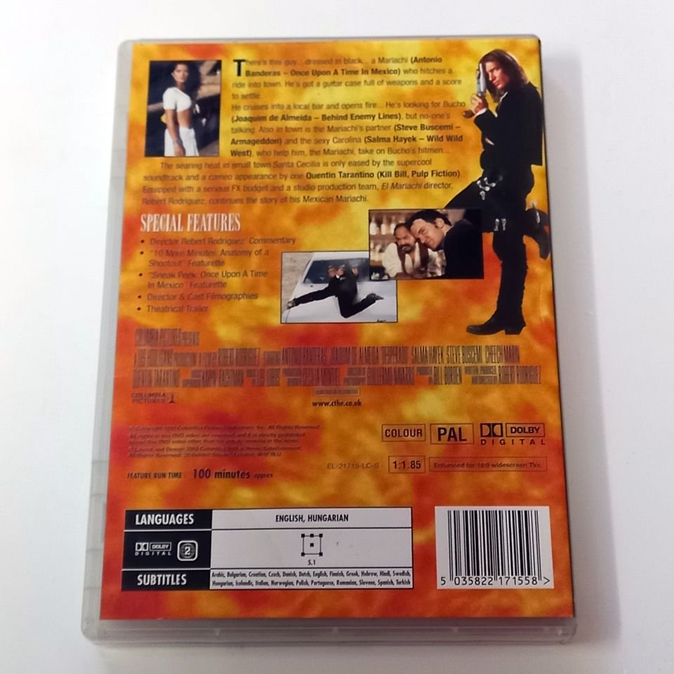 DESPERADO - ANTONIO BANDERAS, SALMA HAYEK, YÖN.: ROBERT RODRIGUEZ - DVD COLLECTOR\'S EDITION 2.EL