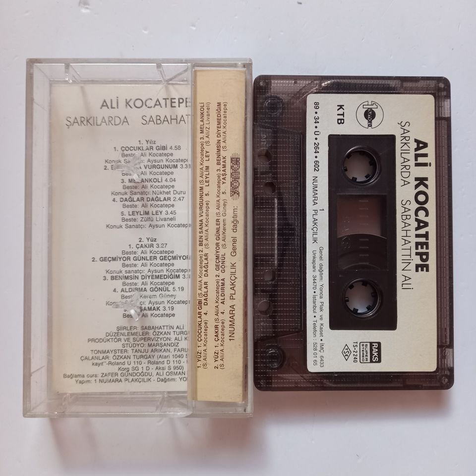 ALİ KOCATEPE - ŞARKILARDA SABAHATTİN ALİ (1989) - KASET 2.EL