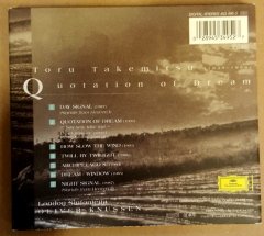 TORU TAKEMITSU QUOTATION OF DREAM CD DIGIPACK 2.EL