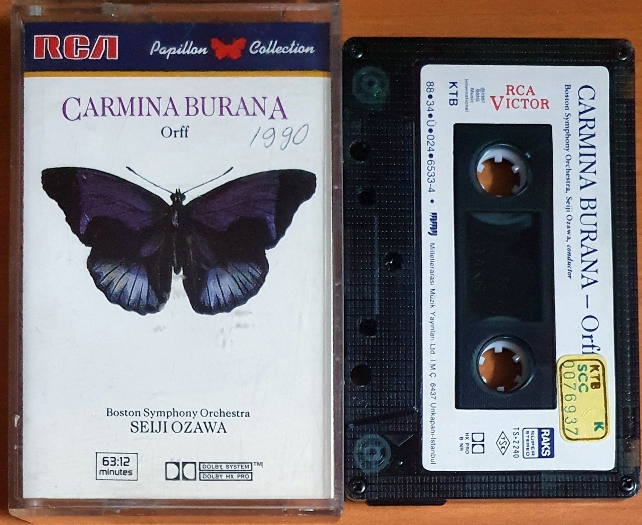 CARMINA BURANA / ORFF (1988) - KASET 2.EL