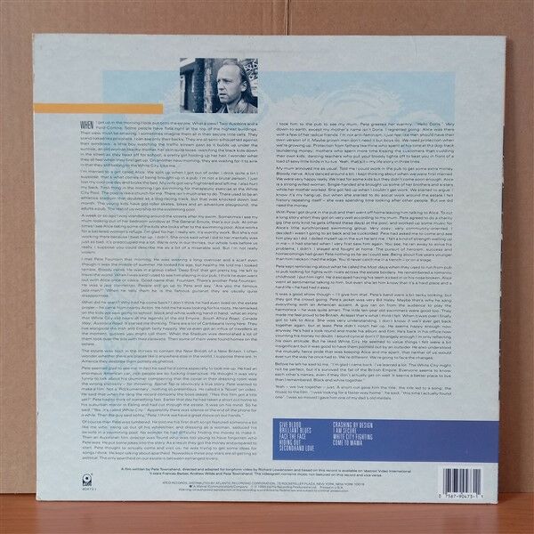 PETE TOWNSHEND – WHITE CITY [A NOVEL] (1985) - LP 2.EL PLAK