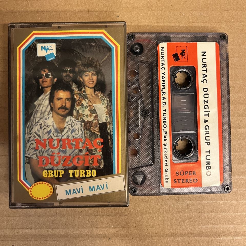 NURTAÇ DÜZGİT & GRUP TURBO - MAVİ MAVİ (1986) - KASET 2.EL