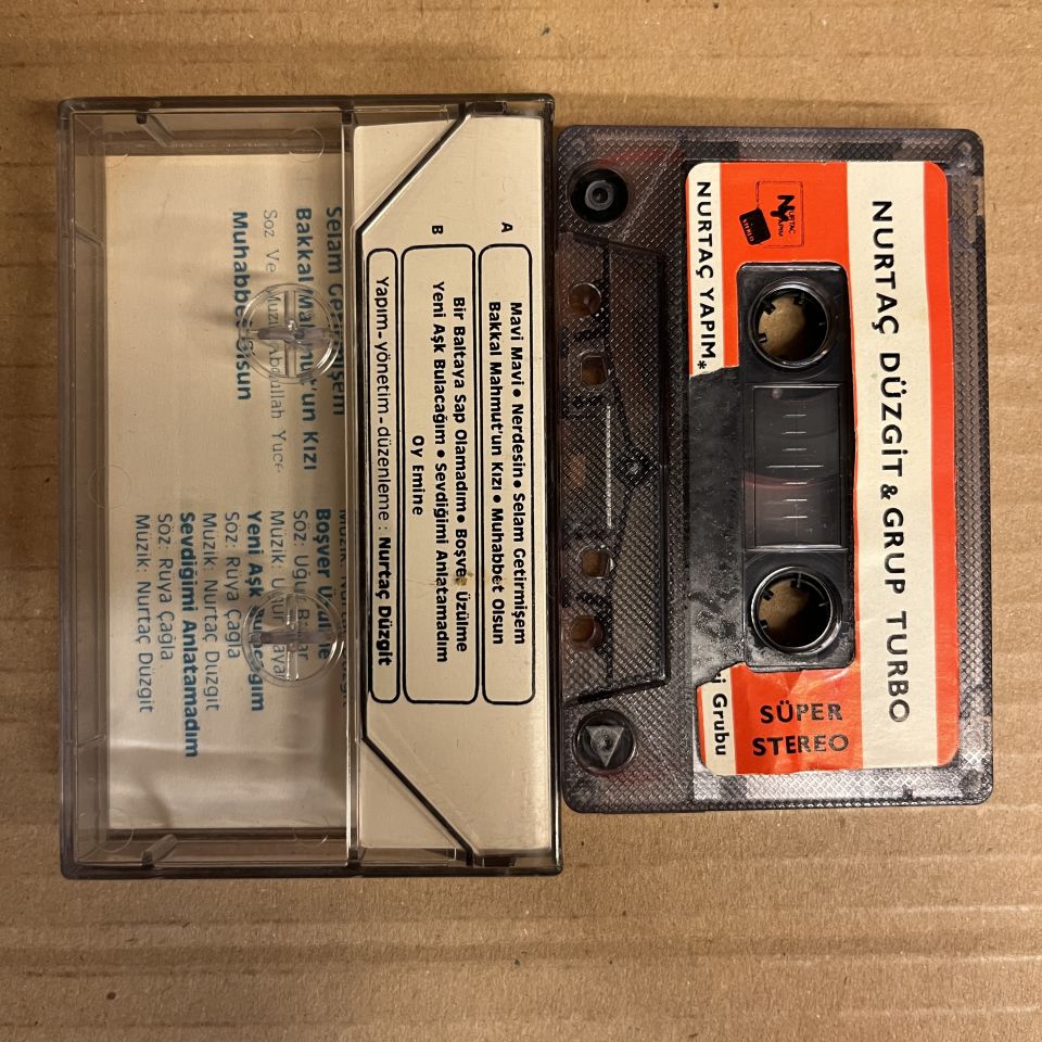 NURTAÇ DÜZGİT & GRUP TURBO - MAVİ MAVİ (1986) - KASET 2.EL
