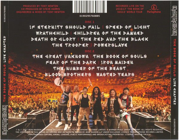 IRON MAIDEN ‎– THE BOOK OF SOULS: LIVE CHAPTER (2017) - 2xCD AMBALAJINDA SIFIR