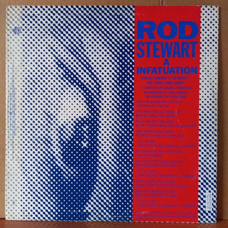 ROD STEWART – INFATUATION (1984) - 12'' 45RPM MAXI SINGLE 2.EL PLAK
