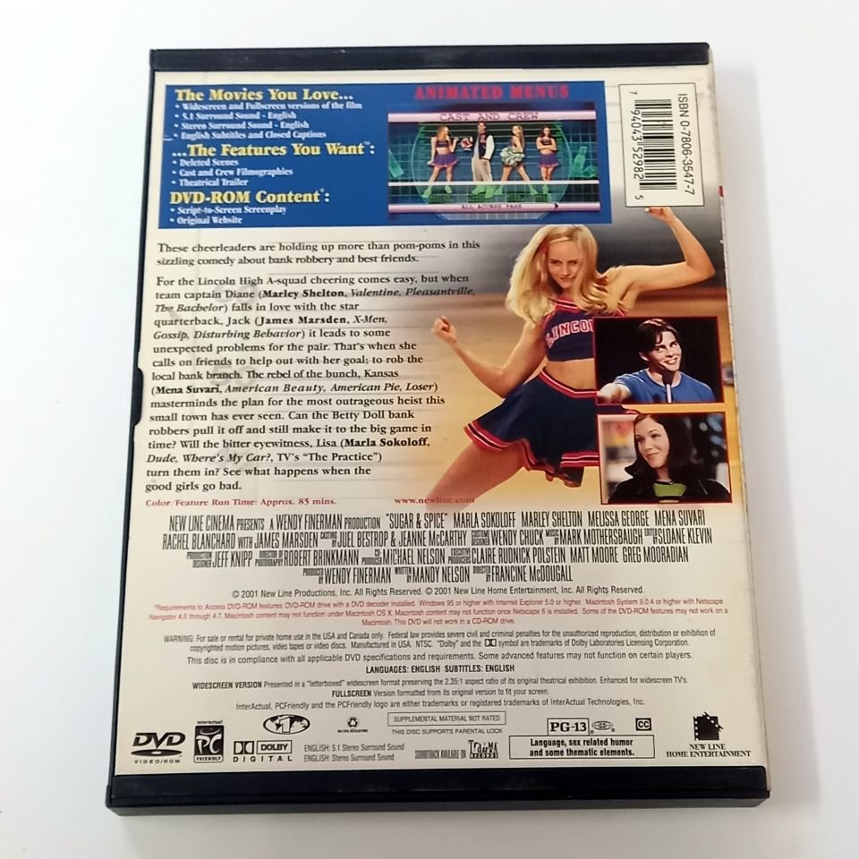 SUGAR & SPICE - MARLA SOKOLOFF, MARLEY SHELTON, MELISSA GEORGE- DVD SNAPCASE 2.EL TR ALTYAZI YOKTUR