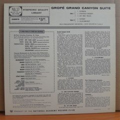 GROFE: GRAND CANYON SUITE, OSLO PHILHARMONIC ORCHESTRA, OIVIN FJELDSTAD (1959) - LP 2.EL PLAK