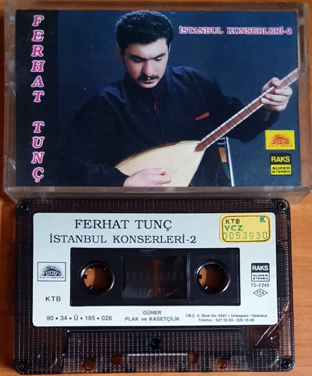 FERHAT TUNÇ - İSTANBUL KONSERLERİ-2 (1990) - KASET GÜNER 2.EL