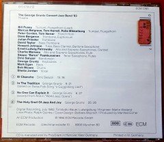 THE GEORGE GRUNTZ CONCERT JAZZ BAND '83 - THEATRE / ECM CD 2.EL