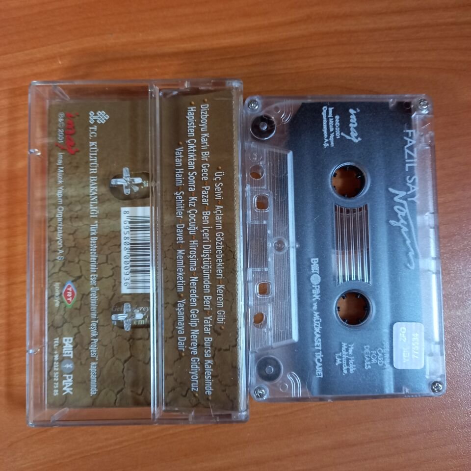 FAZIL SAY - NAZIM / GENCO ERKAL, SERTAP ERENER, KÜLTÜR BAKANLIĞI SENFONİ ORKESTRASI (2001) - KASET 2.EL