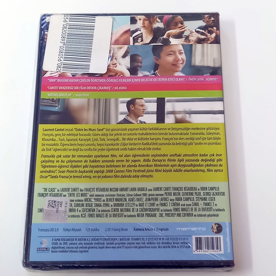THE CLASS - ENTRE LES MURS - SINIF YÖN.: LAURENT CANTET- DVD AMBALAJINDA SIFIR