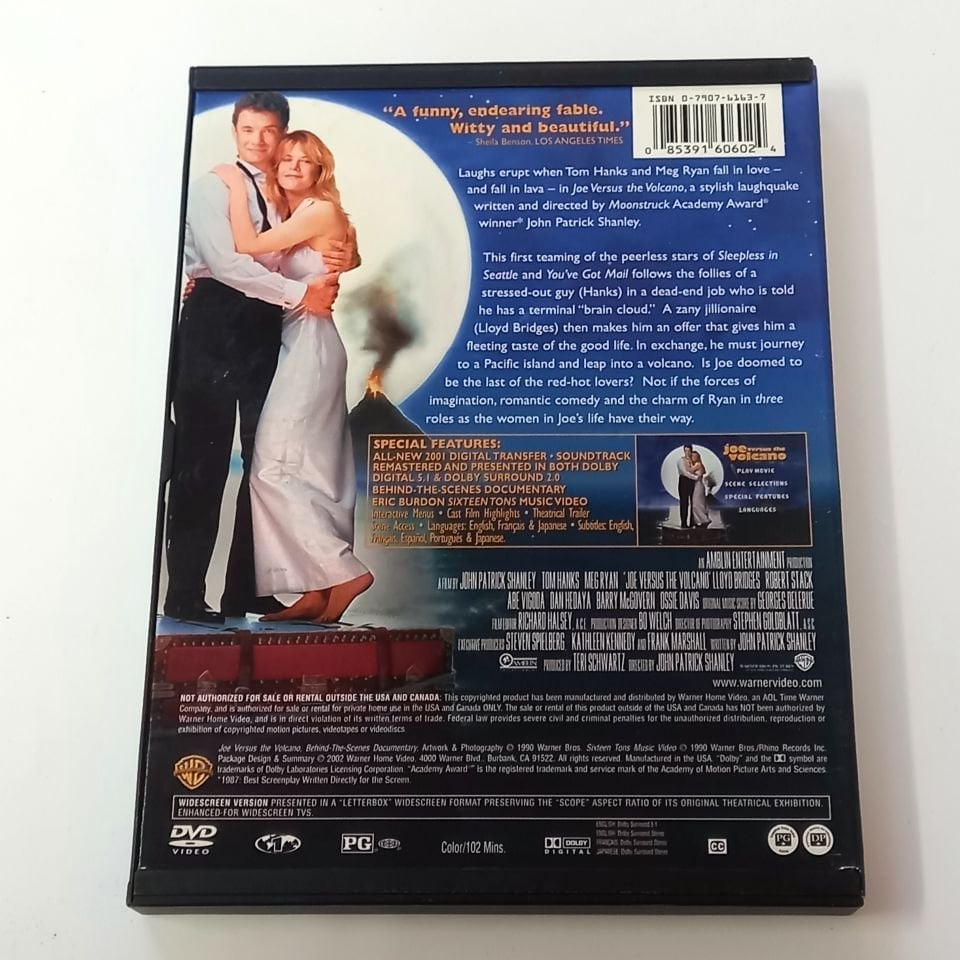 JOE VERSUS THE VOLCANO - TOM HANKS, MEG RYAN- DVD SNAPCASE 2.EL TR ALTYAZI YOKTUR