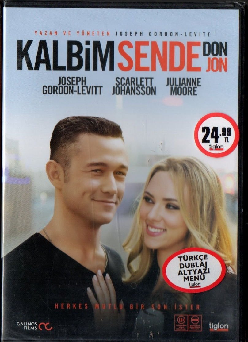 DON JON - KALBİM SENDE - JOSEPH GORDON LEVITT - SCARLETT JOHANSSON - DVD AMBALAJINDA SIFIR
