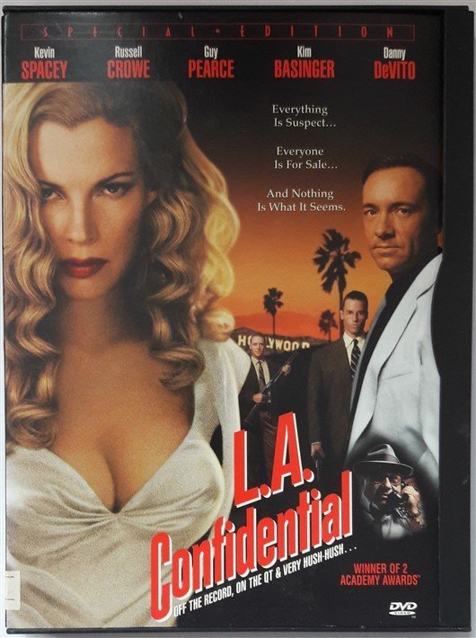 L.A. CONFIDENTIAL - LOS ANGELES SIRLARI - KEVIN SPACEY - RUSSELL CROWE - GUY PEARCE - KIM BASSINGER - SNAPCASE DVD 2.EL