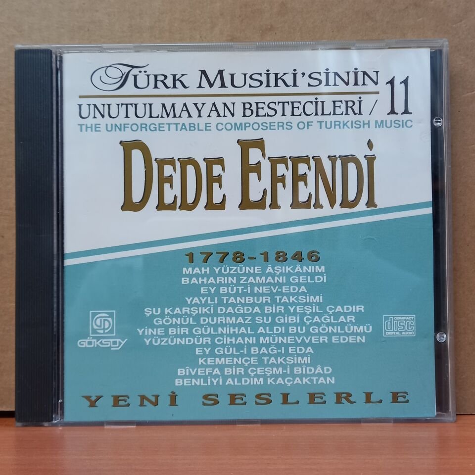 TÜRK MUSİKİ'SİNİN UNUTULMAYAN BESTECİLERİ 11 / DEDE EFENDİ (1994) - CD 2.EL
