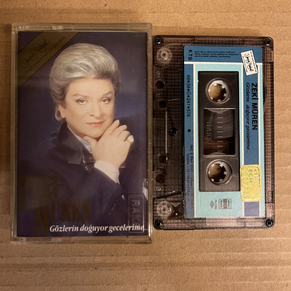 ZEKİ MÜREN - GÖZLERİN DOĞUYOR GECELERİME (1988) - KASET 2.EL