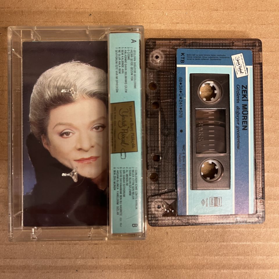 ZEKİ MÜREN - GÖZLERİN DOĞUYOR GECELERİME (1988) - KASET 2.EL