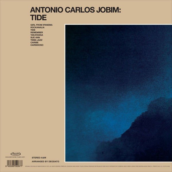 ANTONIO CARLOS JOBIM - TIDE (1970) - LP 180GR 2021 EDITION LATIN JAZZ , BOSSA NOVA SIFIR PLAK