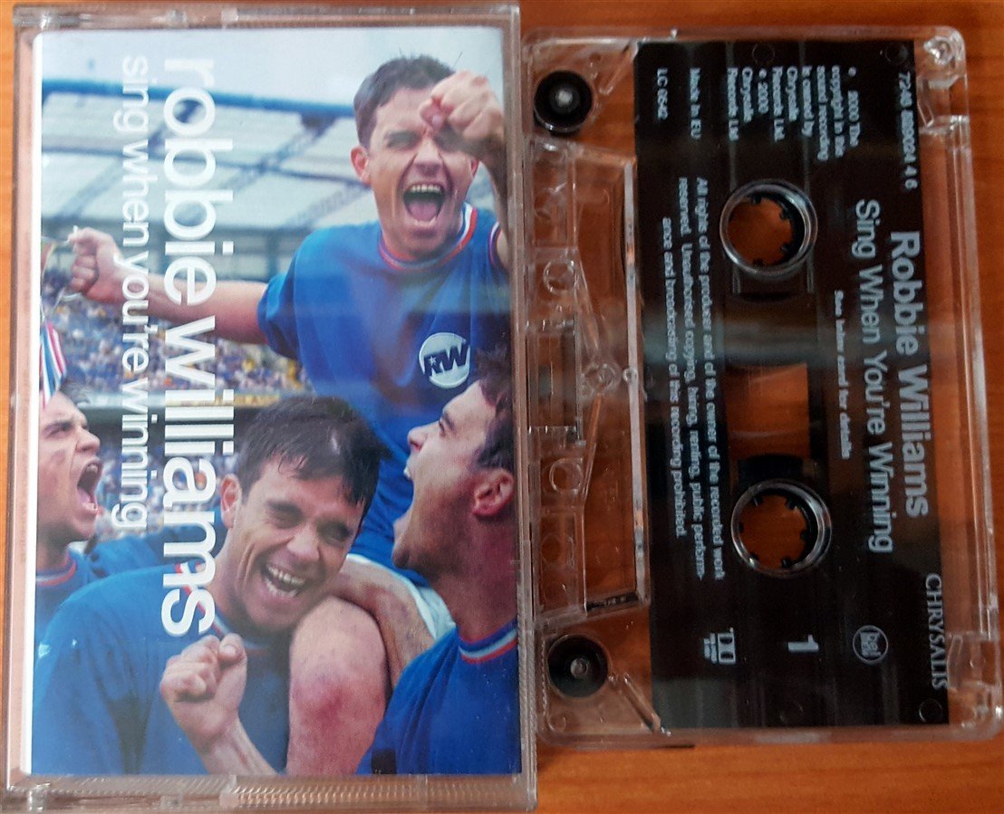 ROBBIE WILLIAMS - SING WHEN YOU'RE WINNING CASSETTE MADE IN EU ''USED''