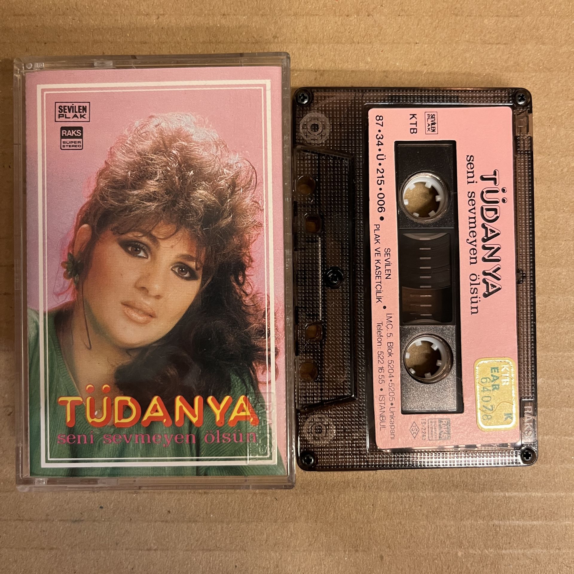 TÜDANYA - SENİ SEVMEYEN ÖLSÜN (1987) - KASET 2.EL