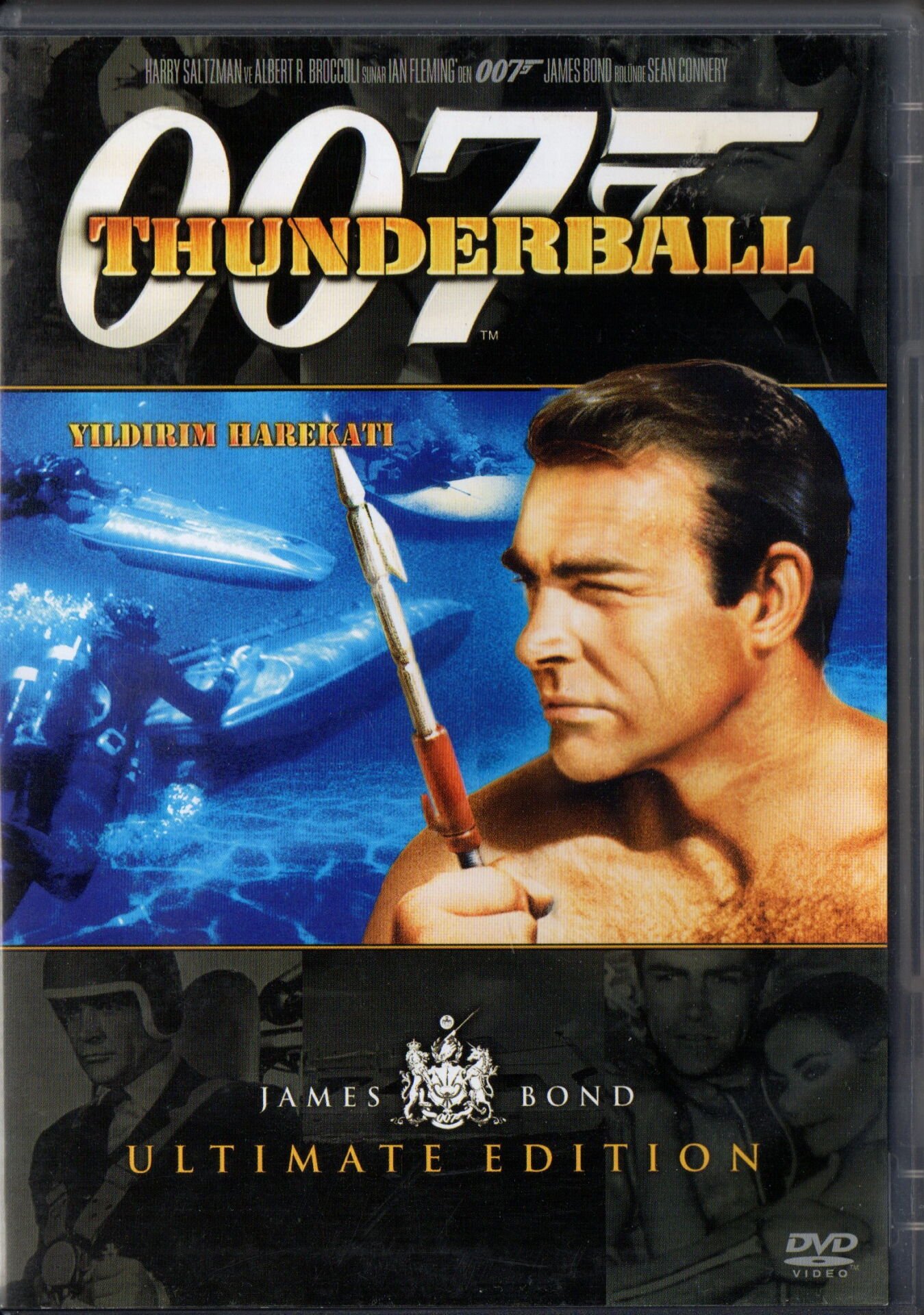 THUNDERBALL - YILDIRIM HAREKATI - 007 JAMES BOND - SEAN CONNERY - DVD 2.EL