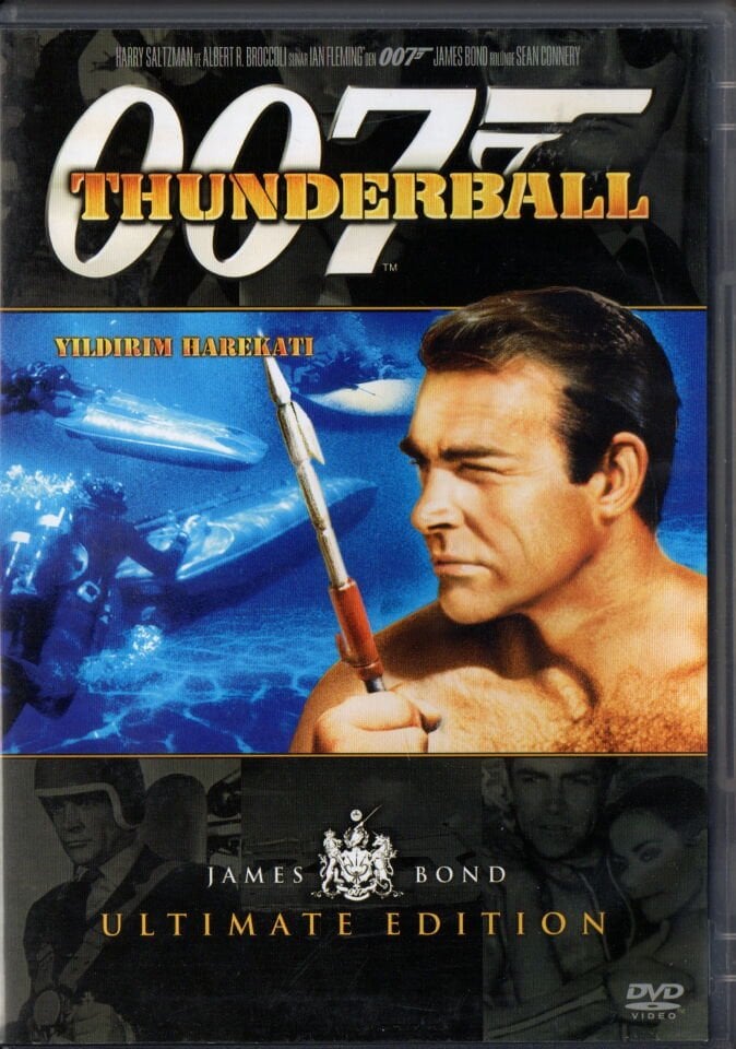 THUNDERBALL - YILDIRIM HAREKATI - 007 JAMES BOND - SEAN CONNERY - DVD 2.EL