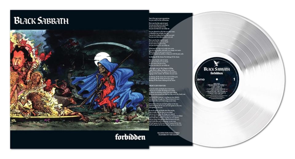 BLACK SABBATH - FORBIDDEN (1995) - LP 2024 ULTRA CLEAR COLOURED EDITION SIFIR PLAK