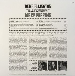 DUKE ELLINGTON - PLAYS SCORE FROM MARY POPPINS (1965) SOUNDTRACK - LP 2016 BASKI SIFIR PLAK