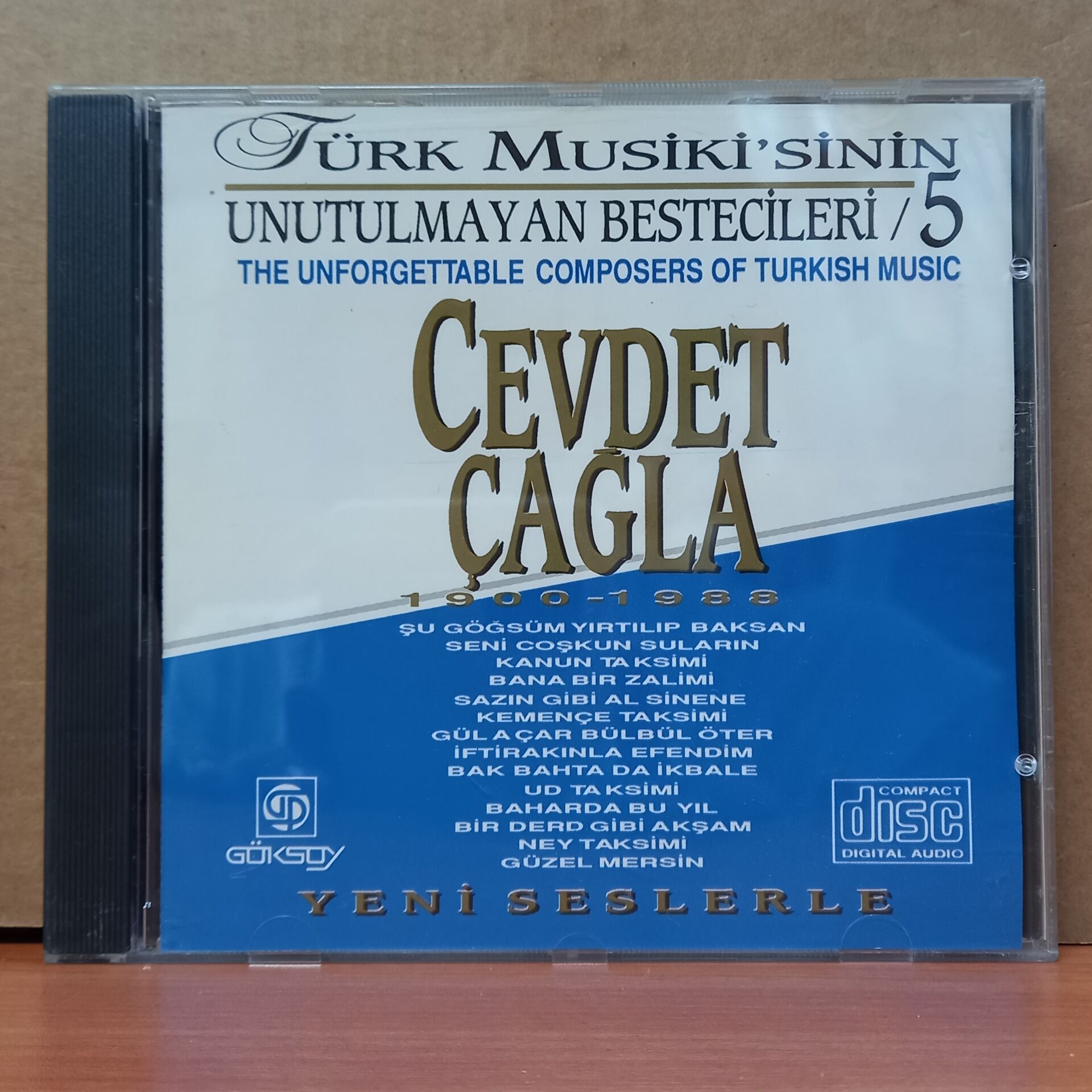TÜRK MUSİKİ'SİNİN UNUTULMAYAN BESTECİLERİ 5 / CEVDET ÇAĞLA (1993) - CD 2.EL