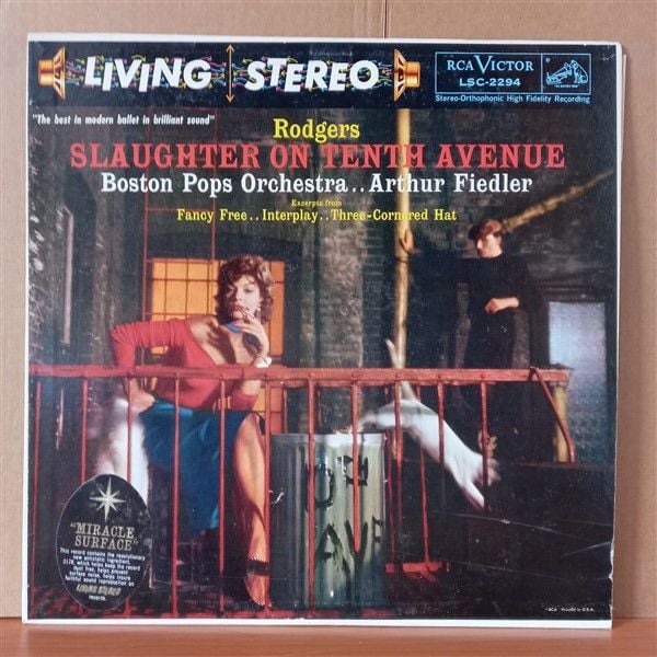 SLAUGHTER ON TENTH AVENUE / BOSTON POPS ORCHESTRA, ARTHUR FIEDLER (1959) - LP 2.EL PLAK