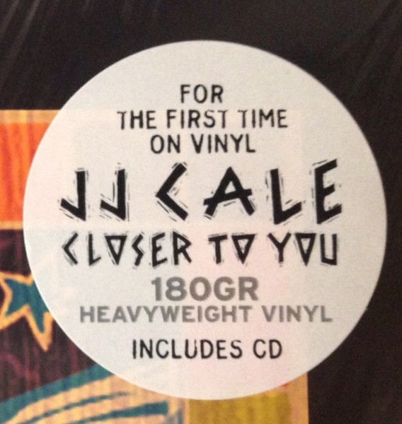 J.J.CALE - CLOSER TO YOU (1994) - LP 180GR 2019 EDITION SIFIR PLAK