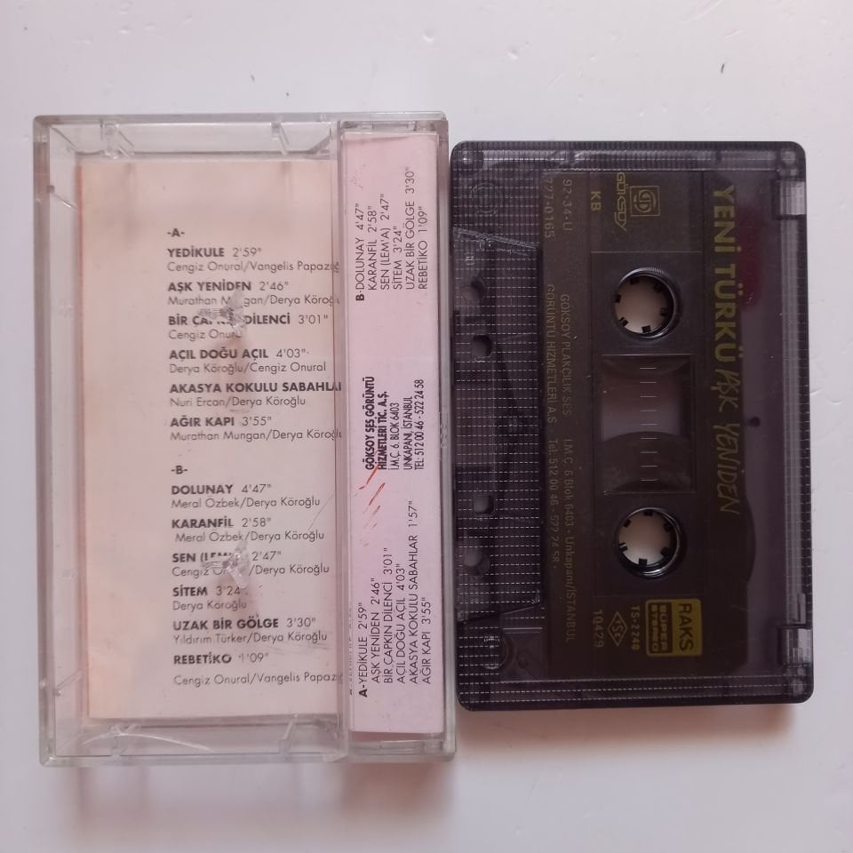 YENİ TÜRKÜ - AŞK YENİDEN (1992) - KASET 2.EL