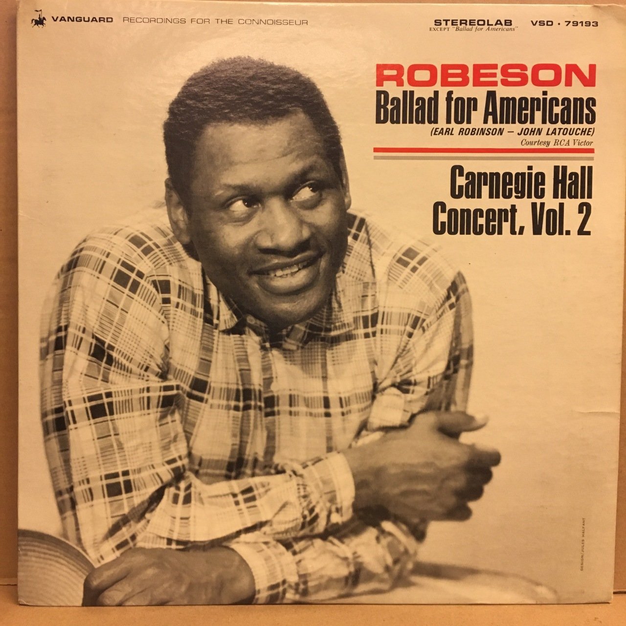 PAUL ROBESON BALLAD FOR AMERICANS AT CARNEGIE HALL VOL.2 1965 2.EL PLAK