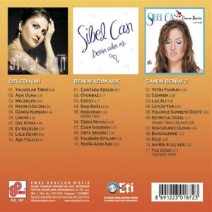 SİBEL CAN - ARŞİV VOL 1 ÖZLEDİN Mİ (2005) BENİM ADIM AŞK (2009) CANIM BENİM (2001) - 3CD BOX SIFIR