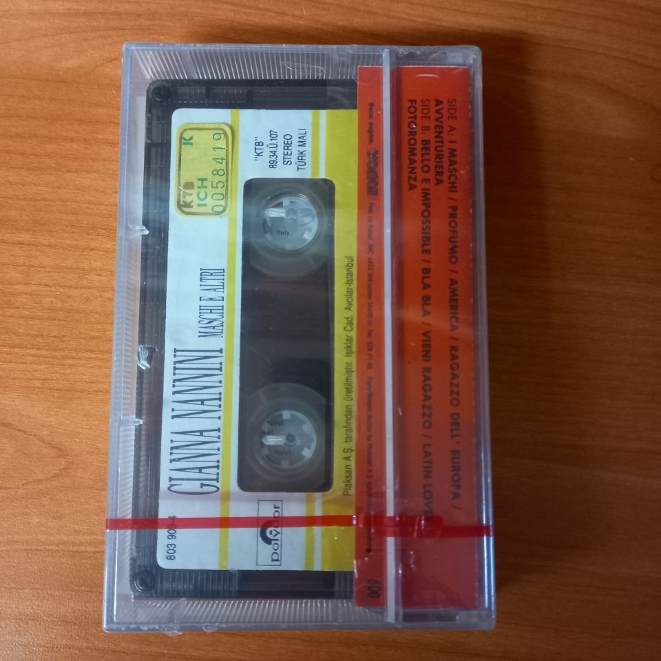 GIANNA NANNINI - MASCHI E ALTRI (1989) - KASET AMBALAJINDA SIFIR