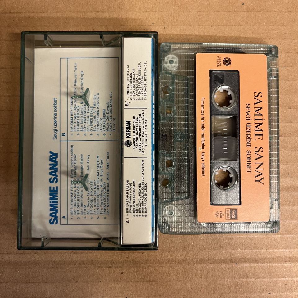 SAMİME SANAY - SEVGİ ÜZERİNE SOHBET (1985) - KASET 2.EL