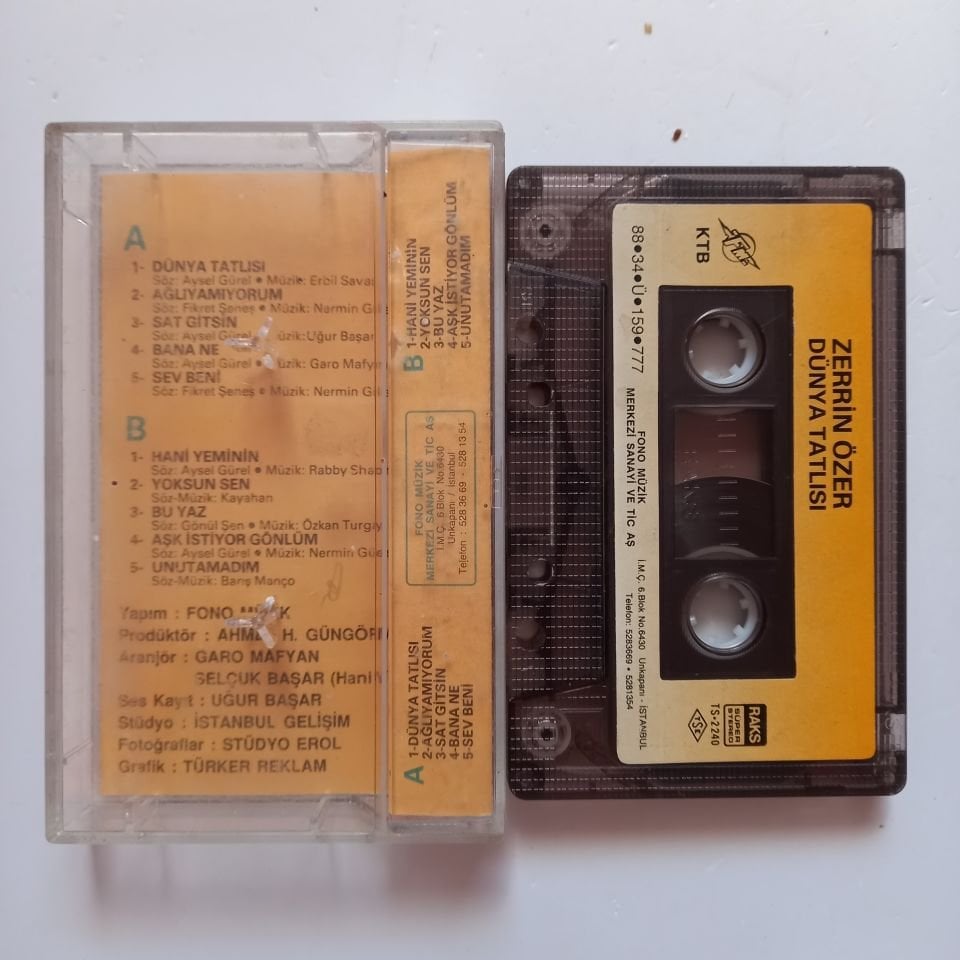 ZERRİN ÖZER - DÜNYA TATLISI (1988) - KASET 2.EL