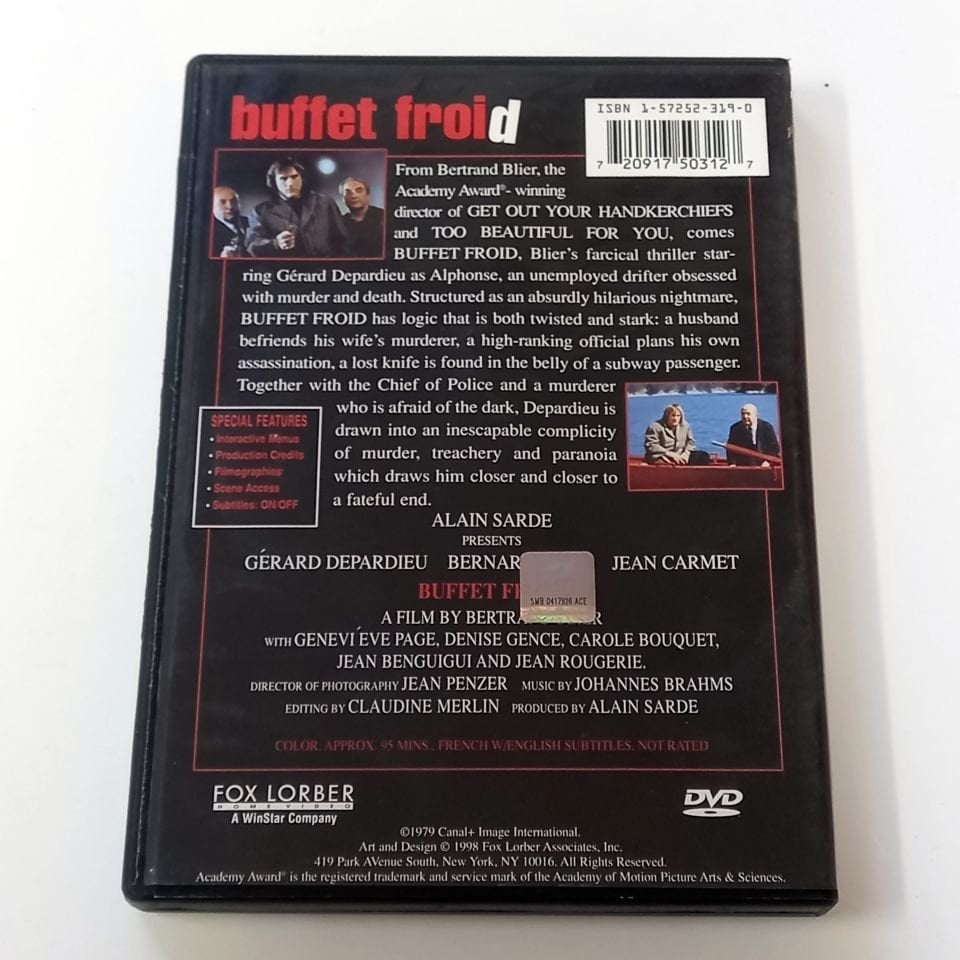 BUFFET FROID - GERARD DEPARDIEU, YÖN.: BRETRAND BLIER - DVD 2.EL TR ALTYAZI YOKTUR