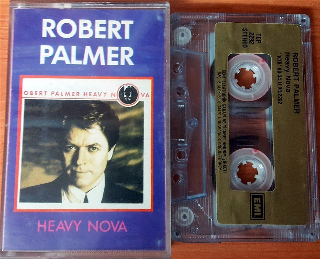 ROBERT PALMER - HEAVY NOVA (1988) KENT CASSETTE MADE IN TURKEY ''USED'' PAPER LABEL